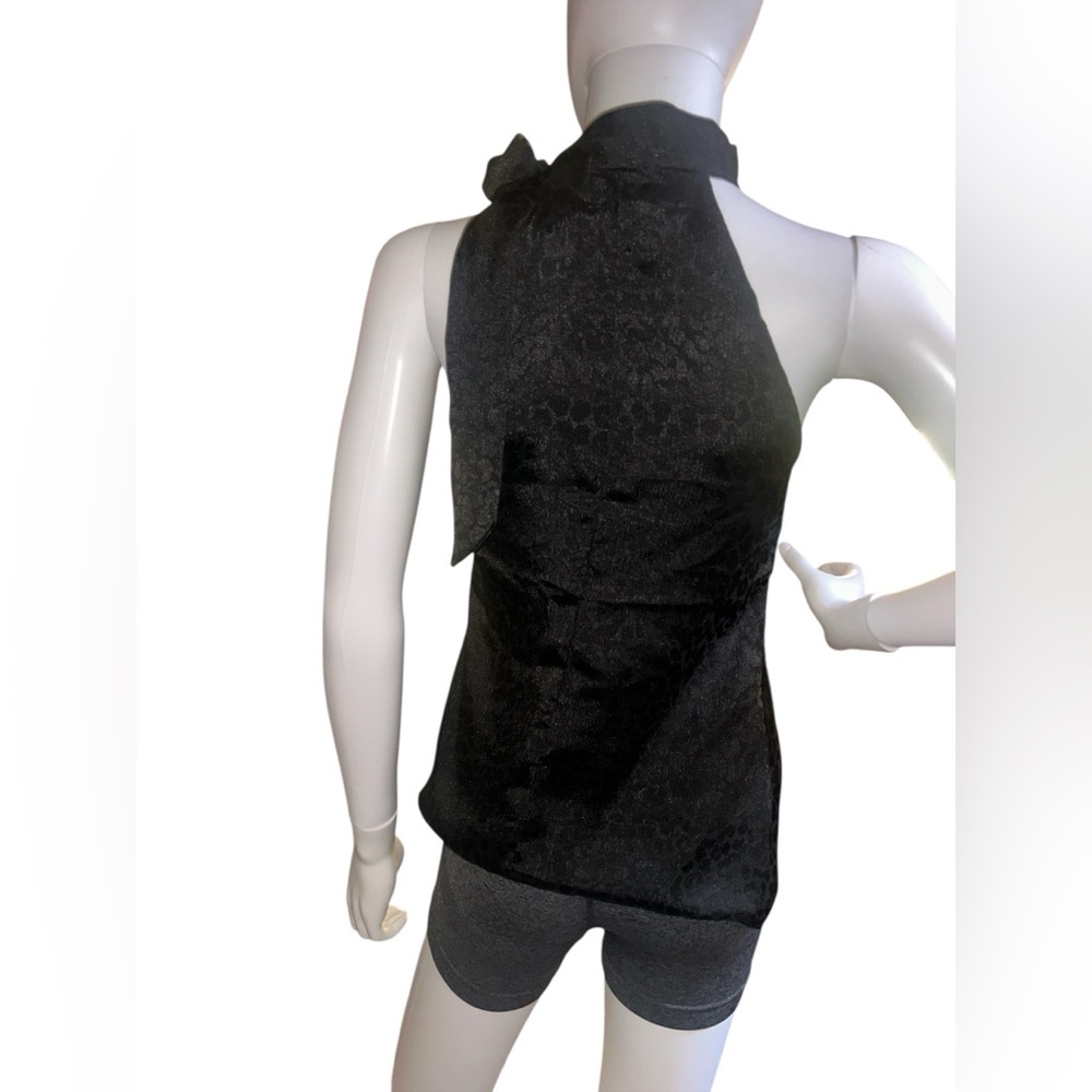 Be cool Black Sleeveless Halter Top size S - Picture 4 of 6